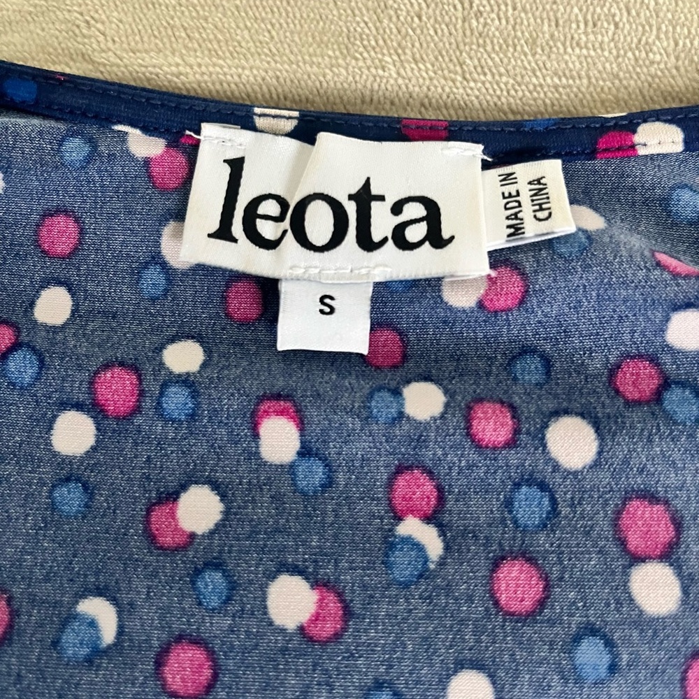 Leota Blue Wrap Sundress with Flutter Sleeves - Picture 4 of 4